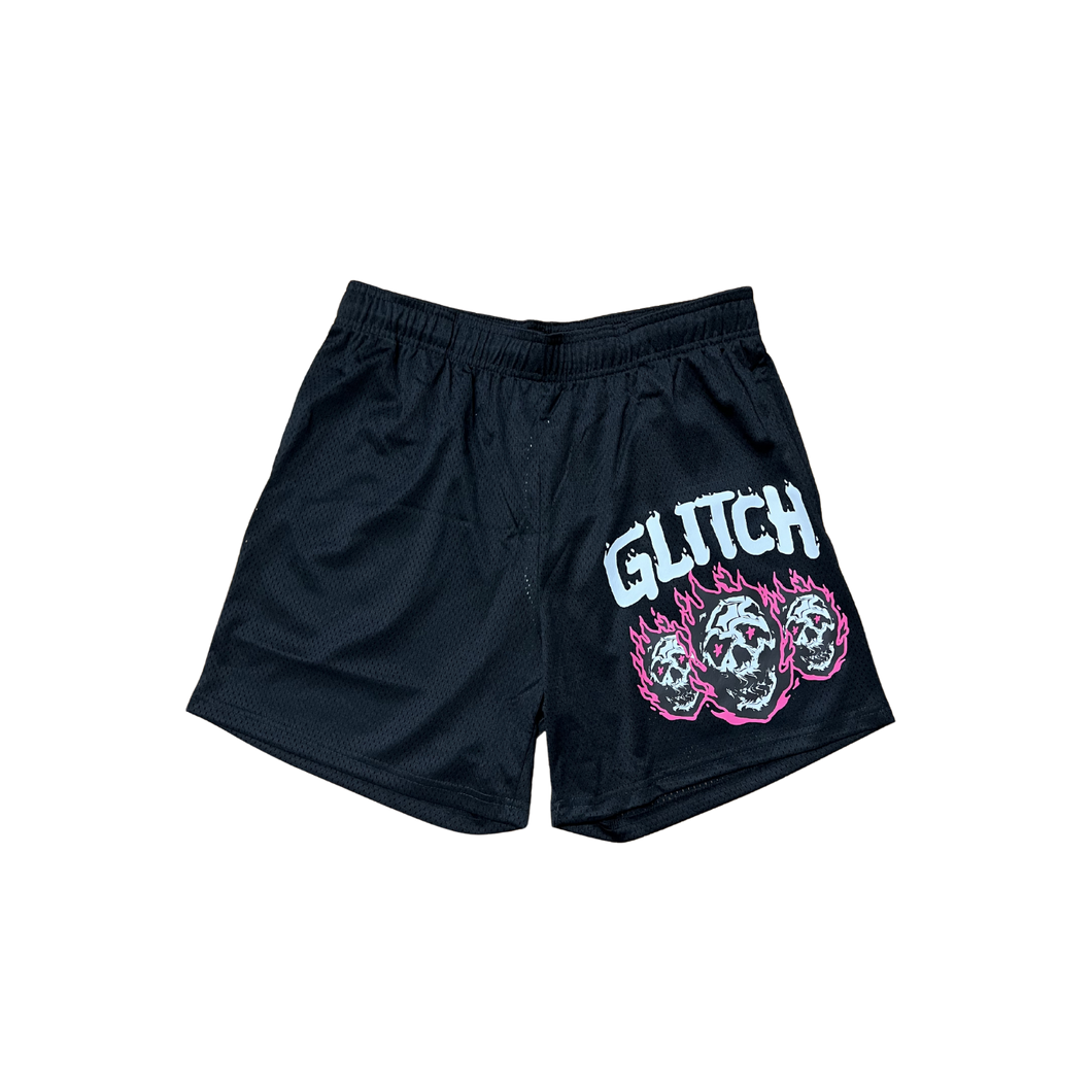 Skullfire Mesh Short